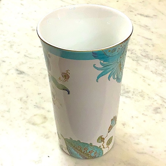 222 FIFTH ELIZA SPRING TURQUOISE LATTE MUG 16 oz NEW PORCELAIN - Picture 6 of 9